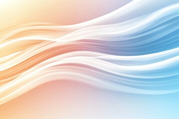 Abstract fluid waves with soft gradient colors and flowing lines