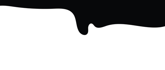 Black and silhouette liquid drop icon, flowing, oil dripping stain and Water drop icon, rain drop, ink drop icon. vector illustration.