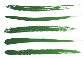 Obraz premium 手書き筆タッチのラインセット/緑