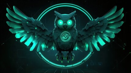 Cybernetic Owl: A Futuristic Avian Masterpiece