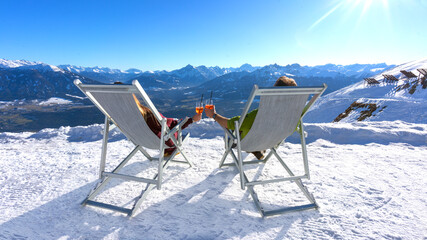 ski resort in the alps