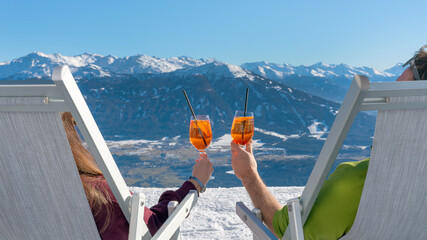 ski resort in the alps