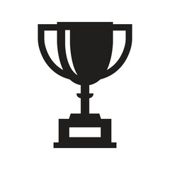 Vector Trophy Icon Silhouette. Trophy Symbol