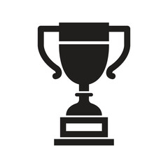 Vector Trophy Icon Silhouette. Trophy Symbol