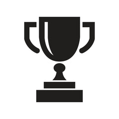 Vector Trophy Icon Silhouette. Trophy Symbol