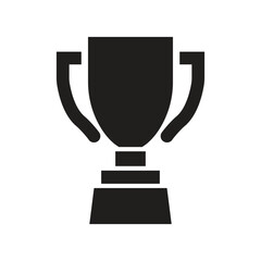Vector Trophy Icon Silhouette. Trophy Symbol