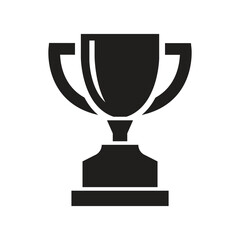 Vector Trophy Icon Silhouette. Trophy Symbol