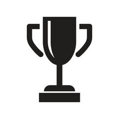 Vector Trophy Icon Silhouette. Trophy Symbol
