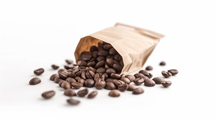 Obraz premium Instant coffee product shoot, hyper realistic, photo,, on isolated White Background, HD quality, Stock Image 
