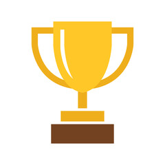 Vector Golden Trophy Icon. Trophy Symbol