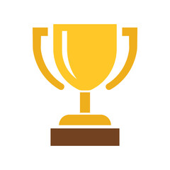 Vector Golden Trophy Icon. Trophy Symbol