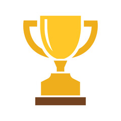 Vector Golden Trophy Icon. Trophy Symbol
