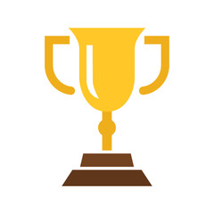 Vector Golden Trophy Icon. Trophy Symbol