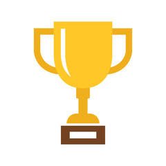 Vector Golden Trophy Icon. Trophy Symbol