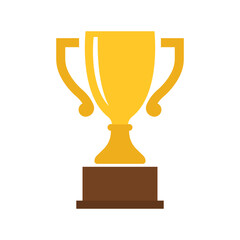 Vector Golden Trophy Icon. Trophy Symbol