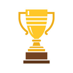 Vector Golden Trophy Icon. Trophy Symbol