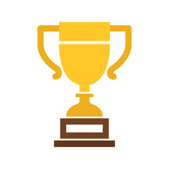 Vector Golden Trophy Icon. Trophy Symbol