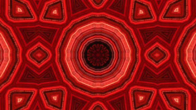 Red, orange, and brown kaleidoscope suitable for autumn themed designs, vibrant backgrounds, festivals, and artistic projects with warm color palettes. Red Mandala Overlay