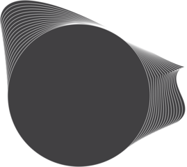 Circle flowing wave surface of line. Modern element