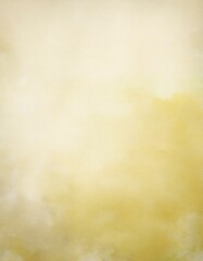 Obraz premium 淡いイエローの和紙にふわっと漂う霞、春の穏やかな風情を感じる優雅な風景 