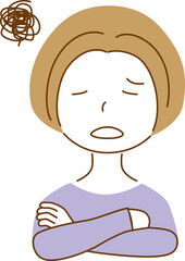 モヤモヤした女性
