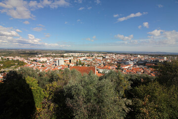Castelo Branco, Beira Baixa, Portugal, October 25, 2021. Views from Castelo Branco