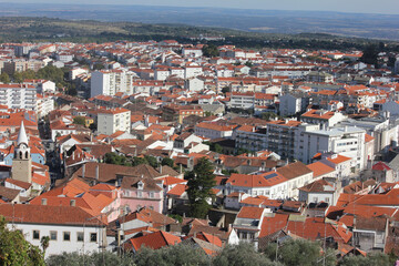 Obraz premium Castelo Branco, Beira Baixa, Portugal, October 25, 2021. Views from Castelo Branco