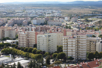 Castelo Branco, Beira Baixa, Portugal, October 25, 2021. Views from Castelo Branco
