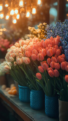 Spring flower bouquets