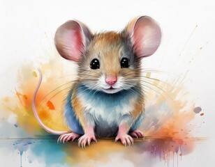 Kleine Maus, wei&szlig;er Hintergrund