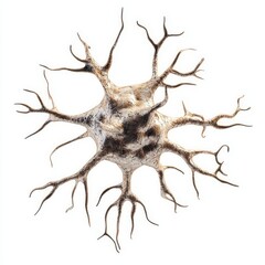 Close up of tree roots isolated on white background showing detailed texture and structure of wood