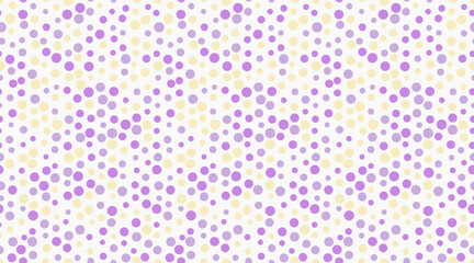 Seamless spotted pattern with abstract circles, perfect for textile prints, wallpaper, or creative geometric posters. Trendy polka dot design for modern backgrounds.