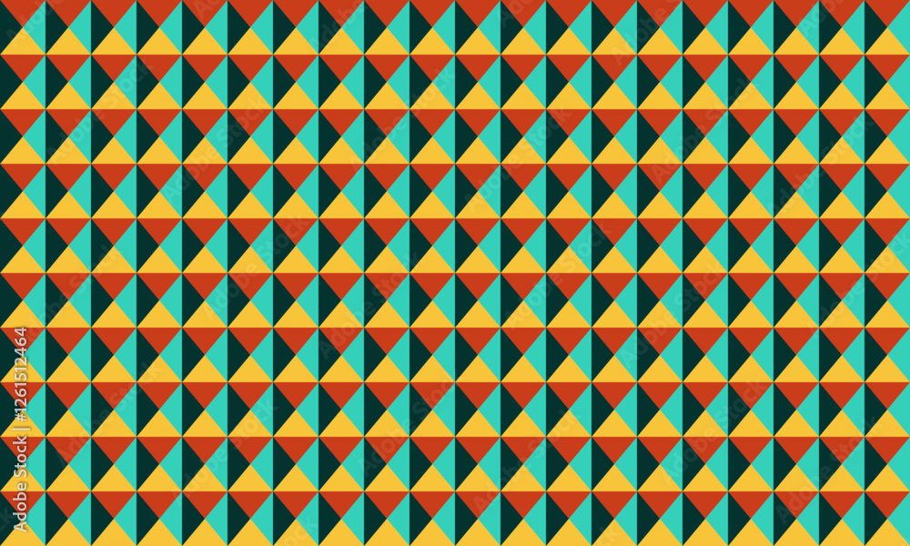 Poster seamless geometric pattern with textured mosaic and sharp shapes. perfect for poster artwork, abstra