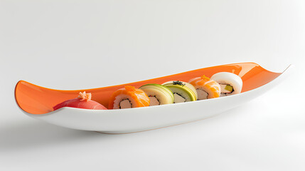 Sushi platter with assorted nigiri and rolls