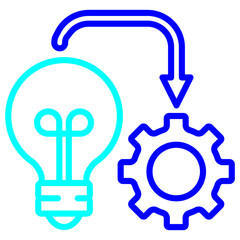 Obraz premium Implementation Icon