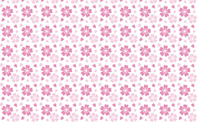 春らしいデザイン♪桜の花模様素材
