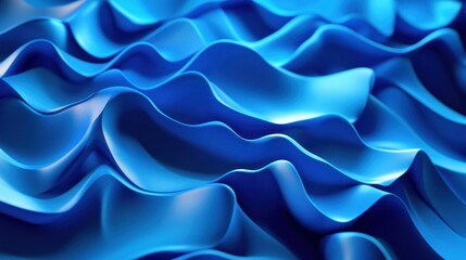 Fototapeta premium Abstract Blue Waves
