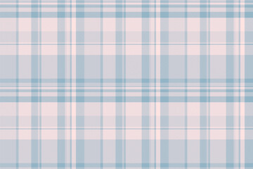 Good check fabric tartan, artwork texture textile seamless. Cultural plaid background vector pattern in white and pastel colors.