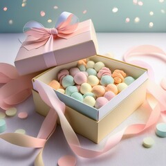 ホワイトデーのキャンディボックス – 色とりどりの可愛いシュガーギフト