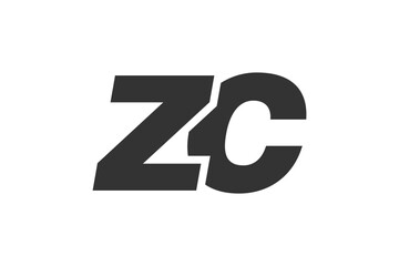 Obraz premium ZC Techno Editable Font Logo For Corporate Branding. Bold, Futuristic Design With Unique Typographic Ideas. Minimal Custom Type And Dynamic Letter