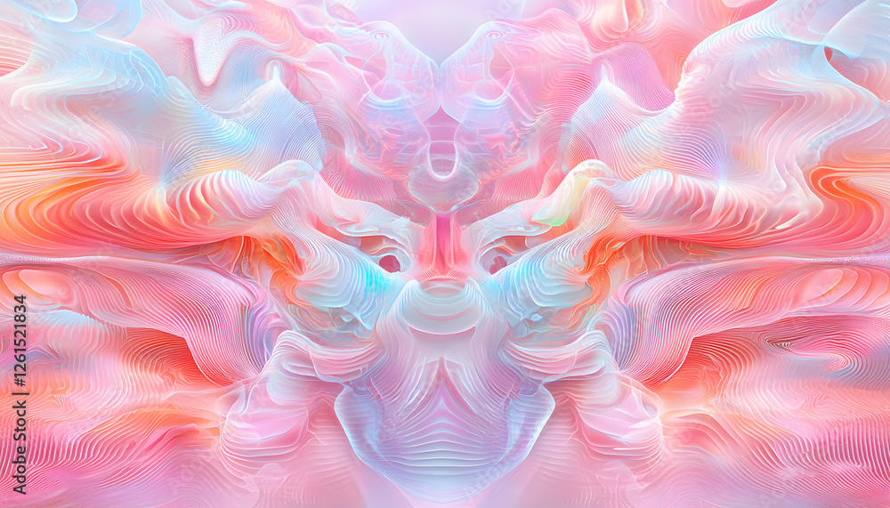 Poster surreal abstract art creation digital space graphic design vibrant colors close-up view visual aesth