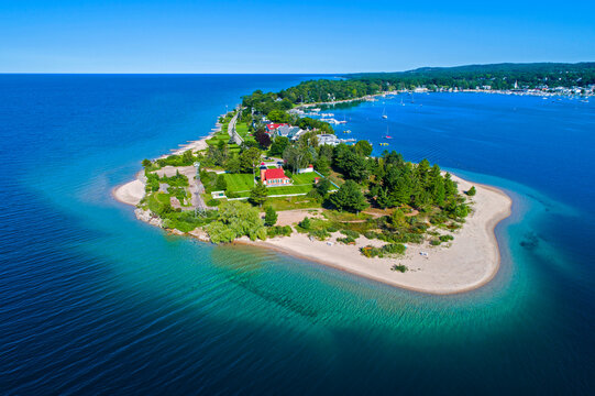 Little Traverse Bay Lighthouse in Harbor Springs Michigan. Created 04.23.24
