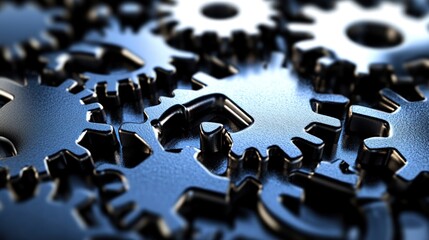 Intricate Metal Gears: A Symphony of Precision Engineering