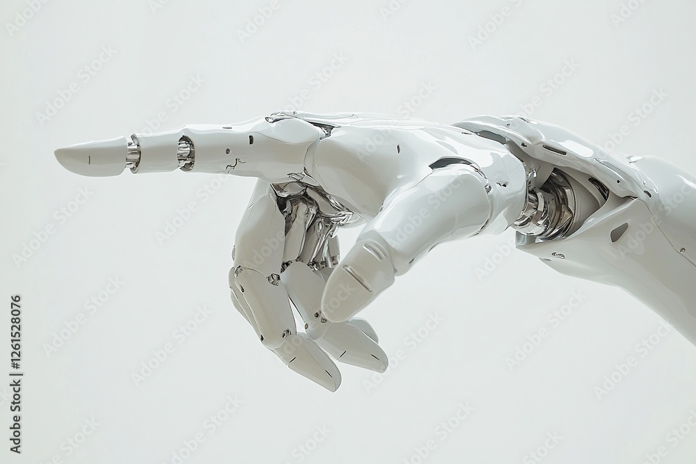 Poster advanced robotic hand: precision engineering and dexterous movement in artificial limbs