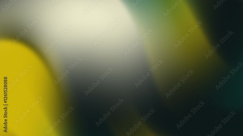Poster blurred dark green gradient abstract background features yellow and green colors, suitable for digit