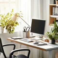 Remote Work Coverage A home office setup 