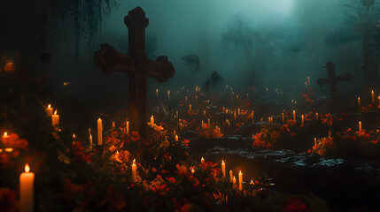 Mystical All Saints’ Day – A Candlelit Tribute in the Cemetery