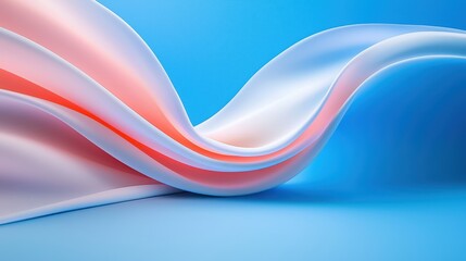 Fototapeta premium Abstract Pastel Waves Flowing Gently