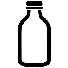 Bottle logo silhouette