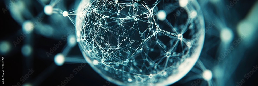 Aufkleber exploring intricate network structures: a visual journey into complex systems and connections, unvei
